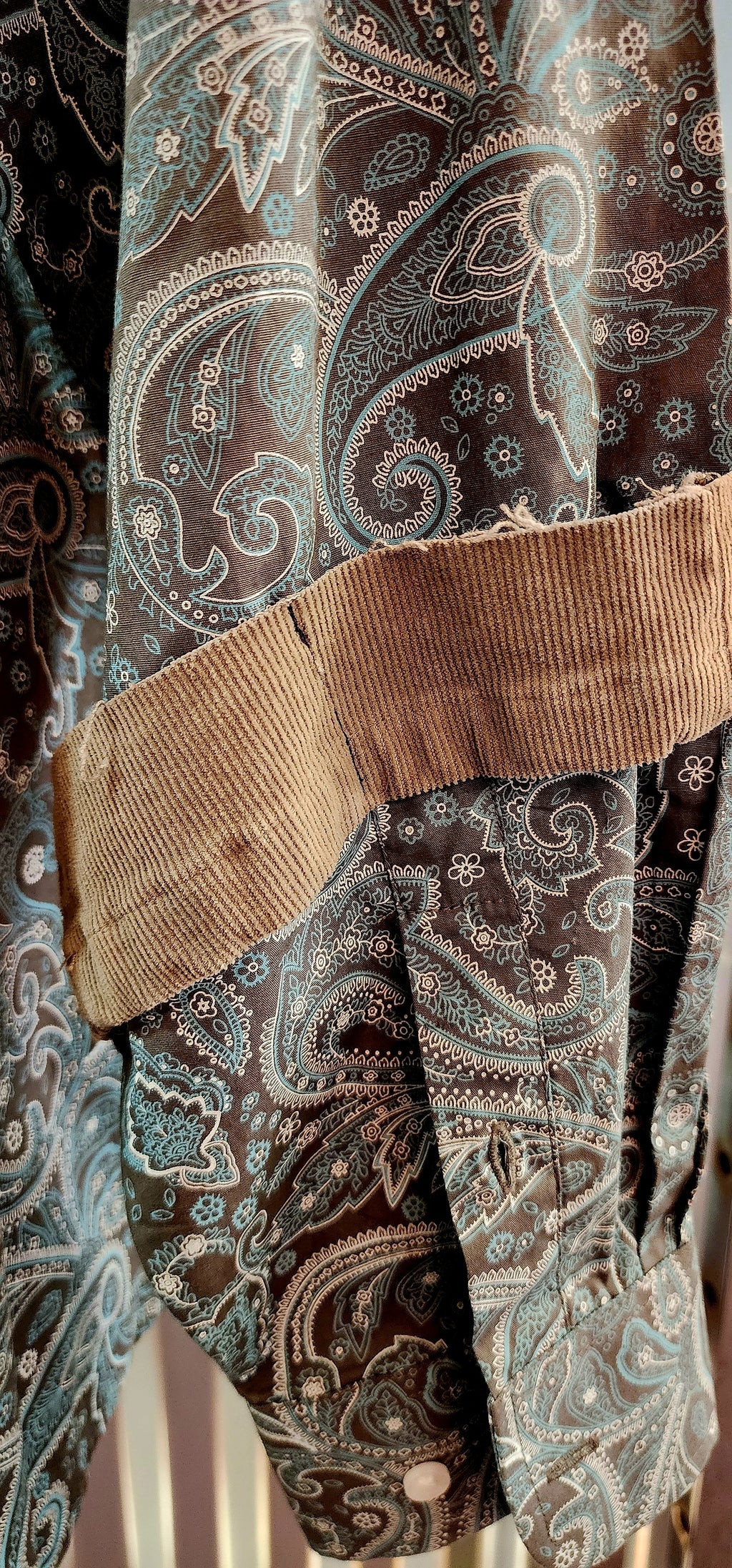 Cosmic Cowgirl Couture Handmade Paisley Tie Shirt Unisex