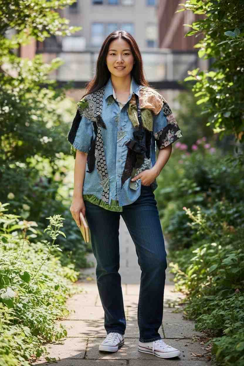 Handcrafted Cosmic Cowgirl Couture Button-Up Unisex