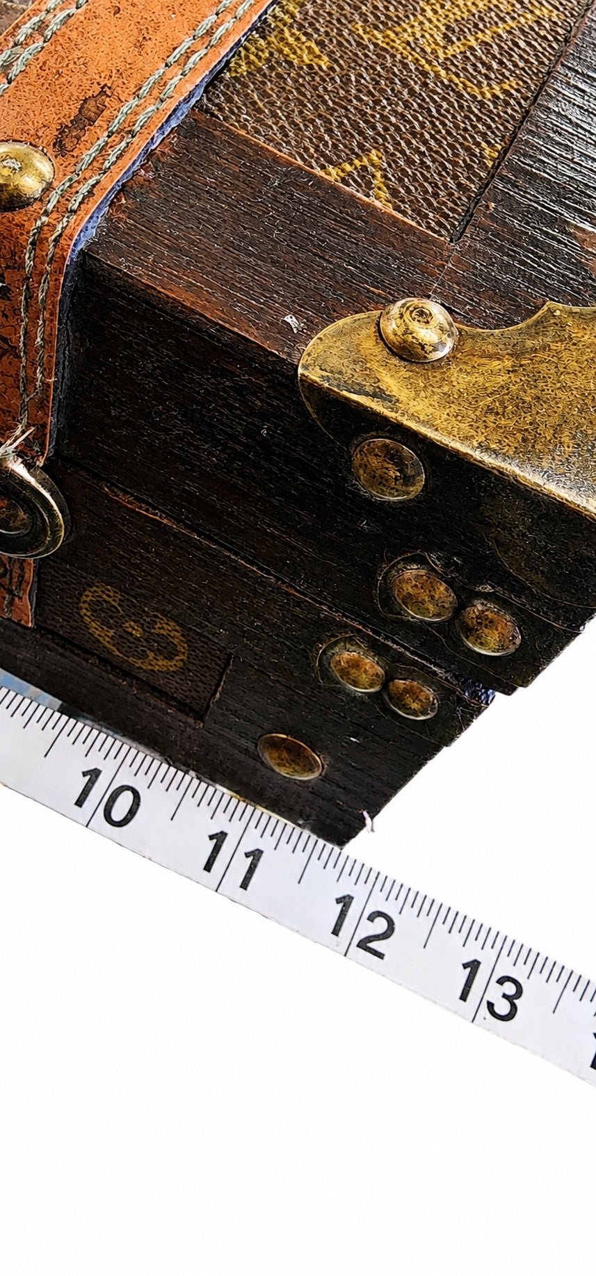 Louis Vuitton Garment Bag Upcycled Handcrafted Jewelry Box