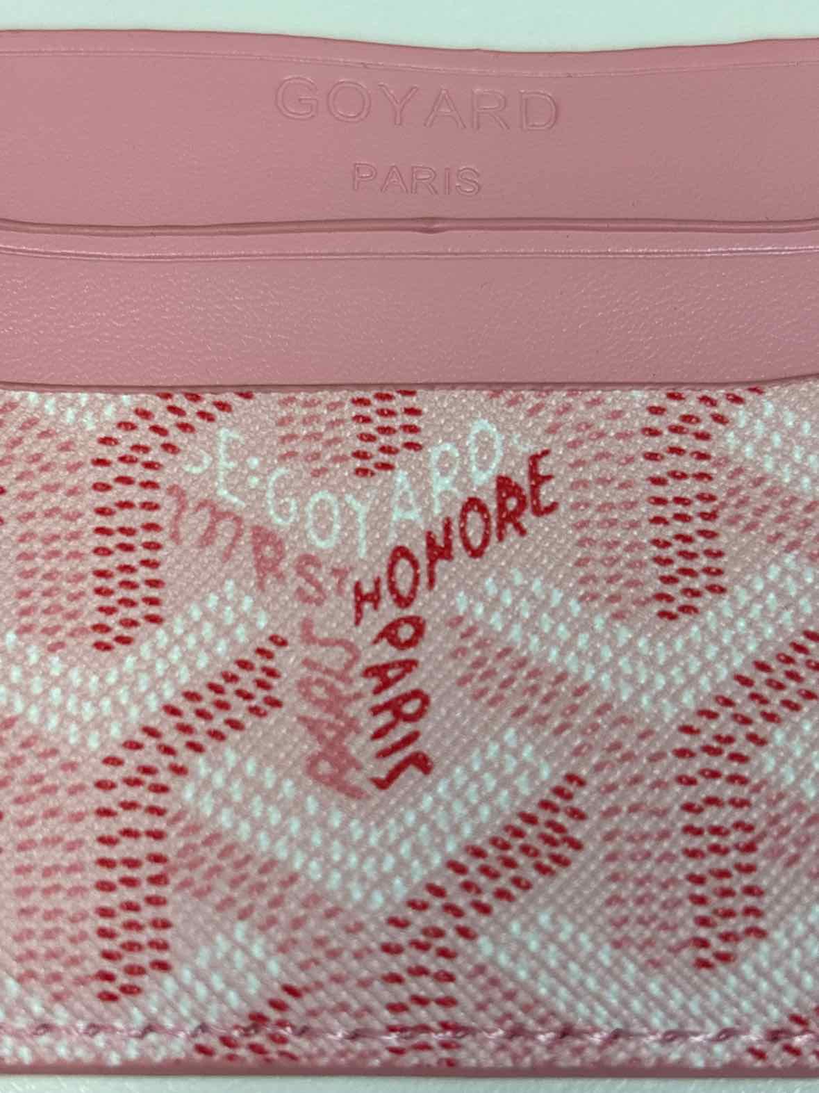 Goyard Saint Sulpice Card Holder – Pink Goyardine Canvas (Rare Color)