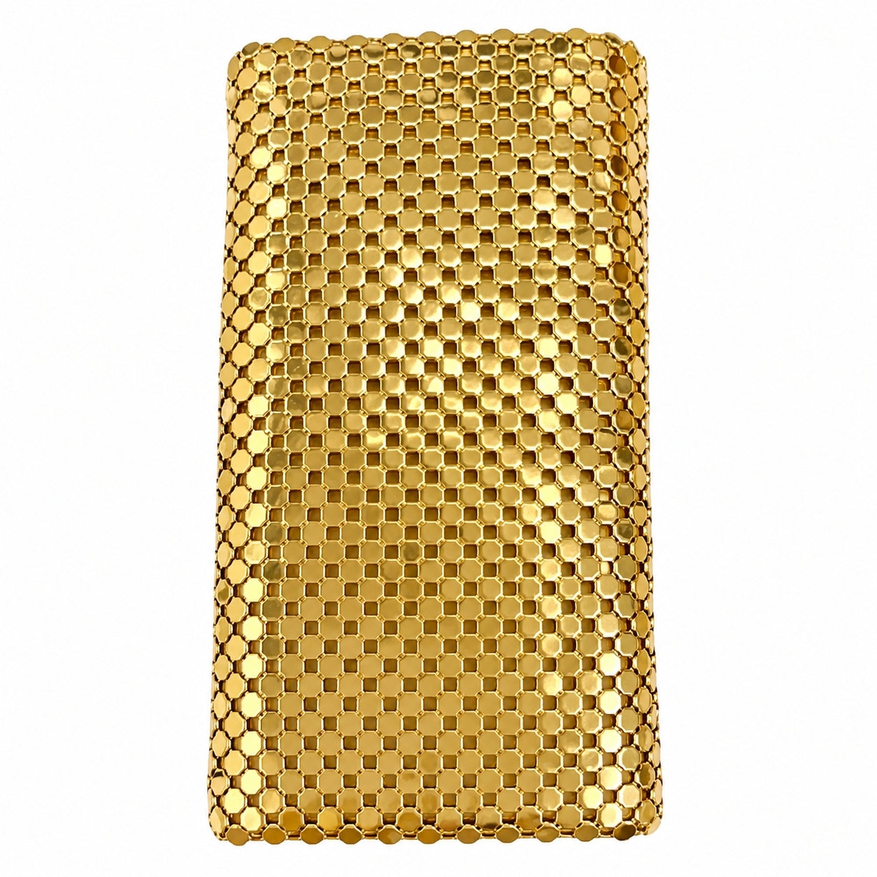Vintage Whiting & Davis Gold Mesh Key Case Holder – 1960s–70s