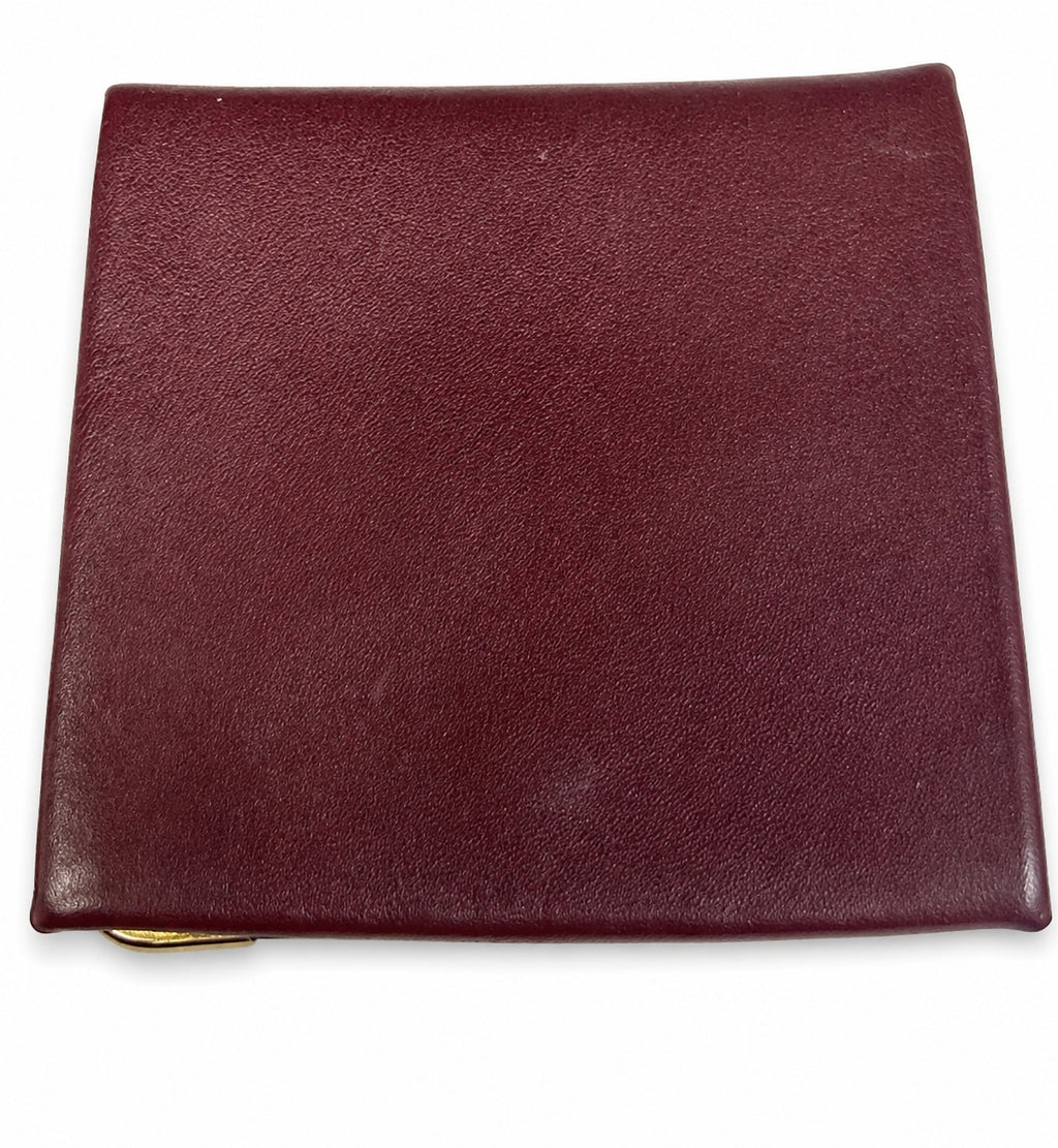 Vintage Cartier Must de Cartier Coin Purse – Burgundy Leather with Box