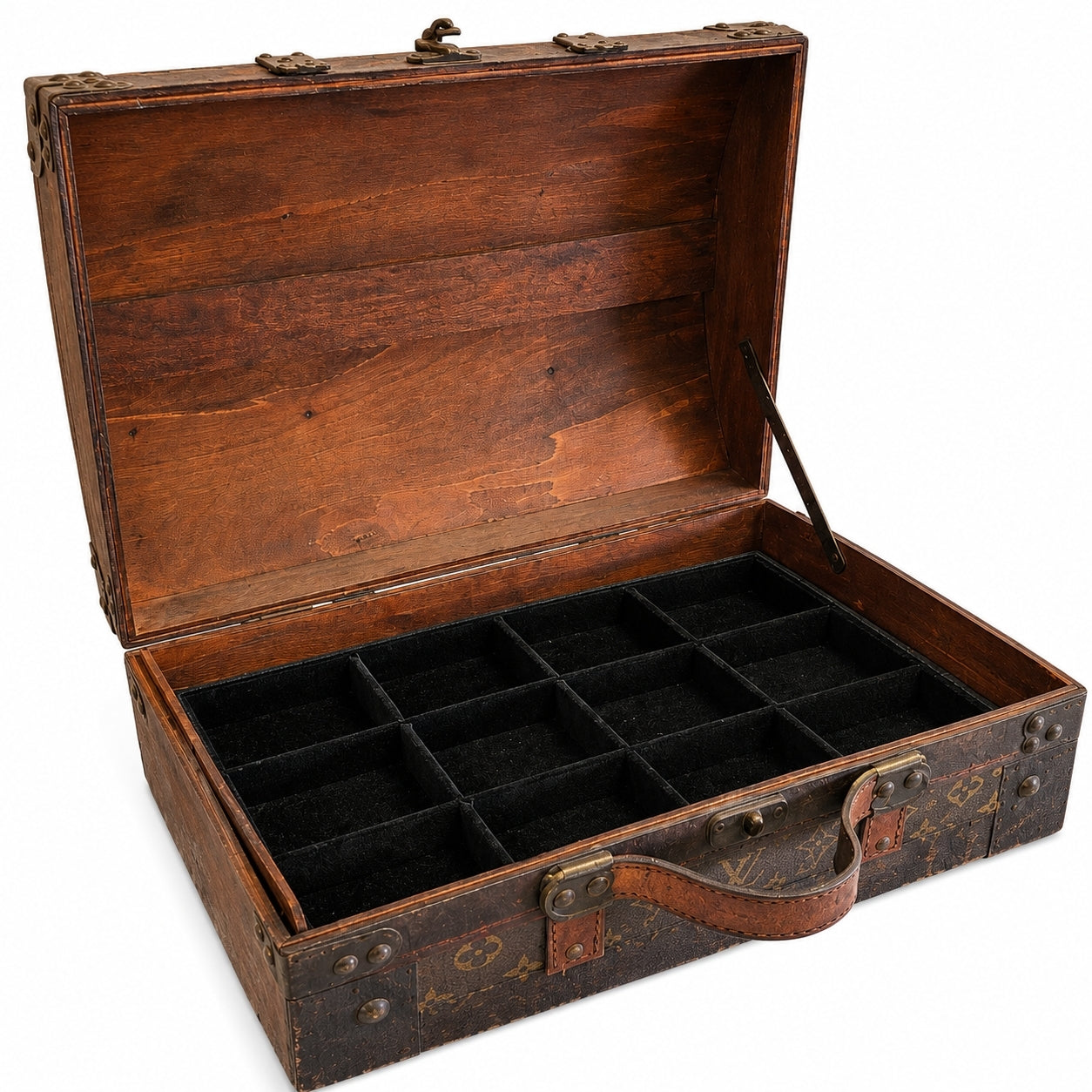 Louis Vuitton Garment Bag Upcycled Handcrafted Jewelry Box