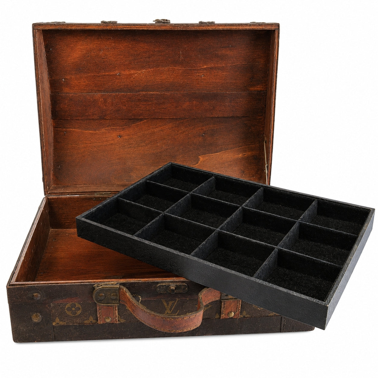 Louis Vuitton Garment Bag Upcycled Handcrafted Jewelry Box