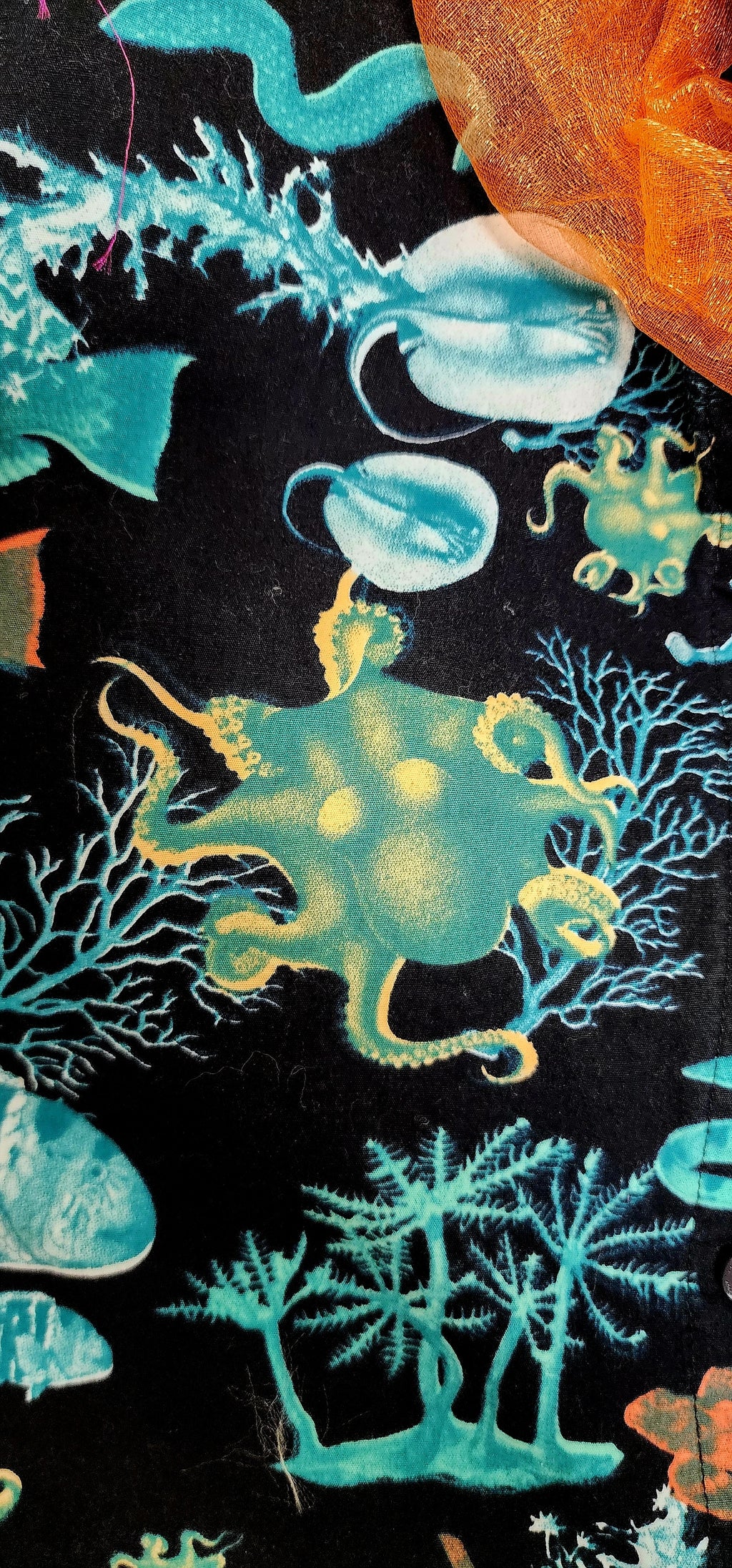 Cosmic Cowgirl Couture Sea Creatures Button Up Shirt Unisex