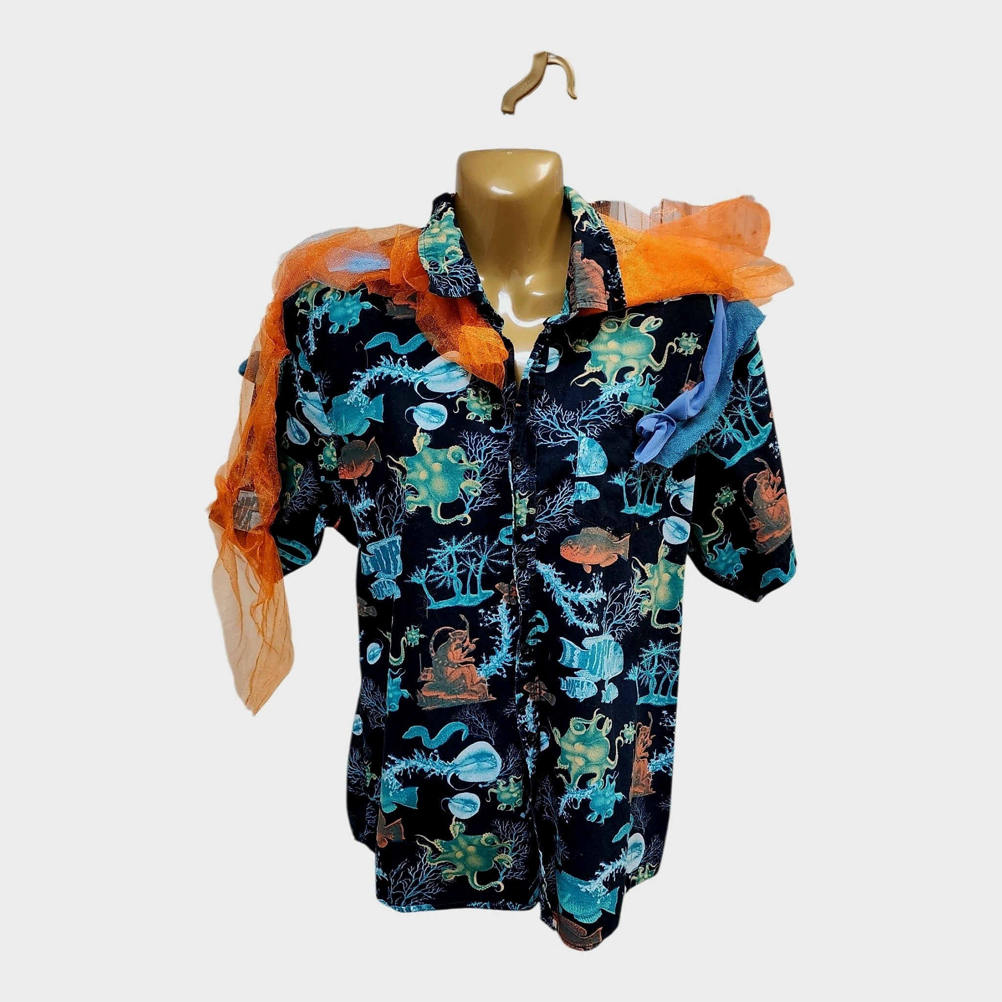 Cosmic Cowgirl Couture Sea Creatures Button Up Shirt Unisex