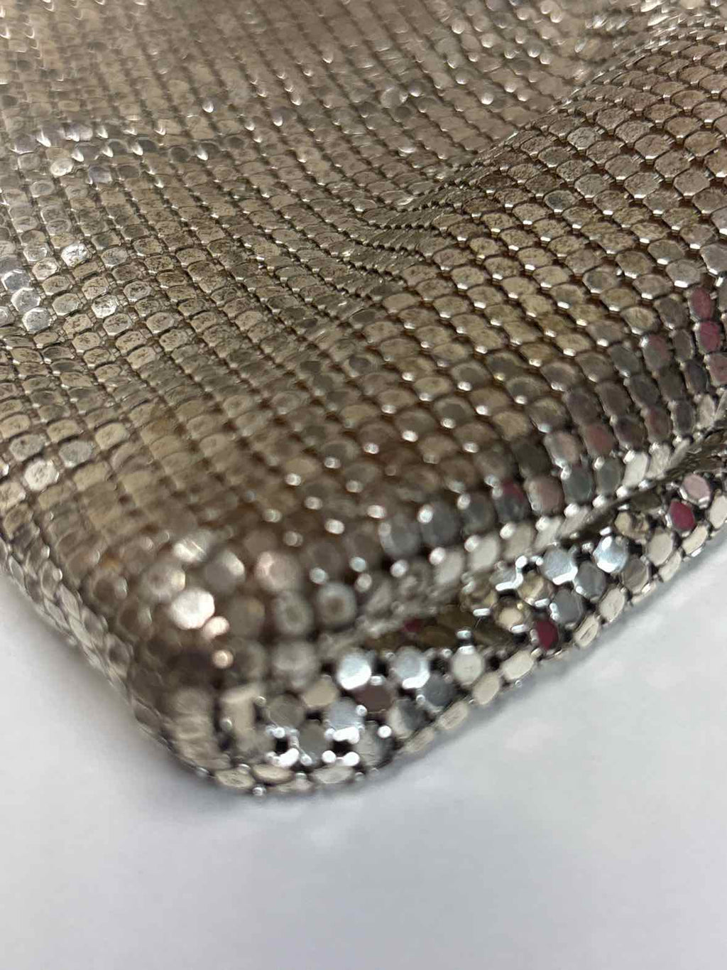 Vintage Whiting & Davis Silver Mesh Evening Purse – Art Deco Clasp (1950s–60s)