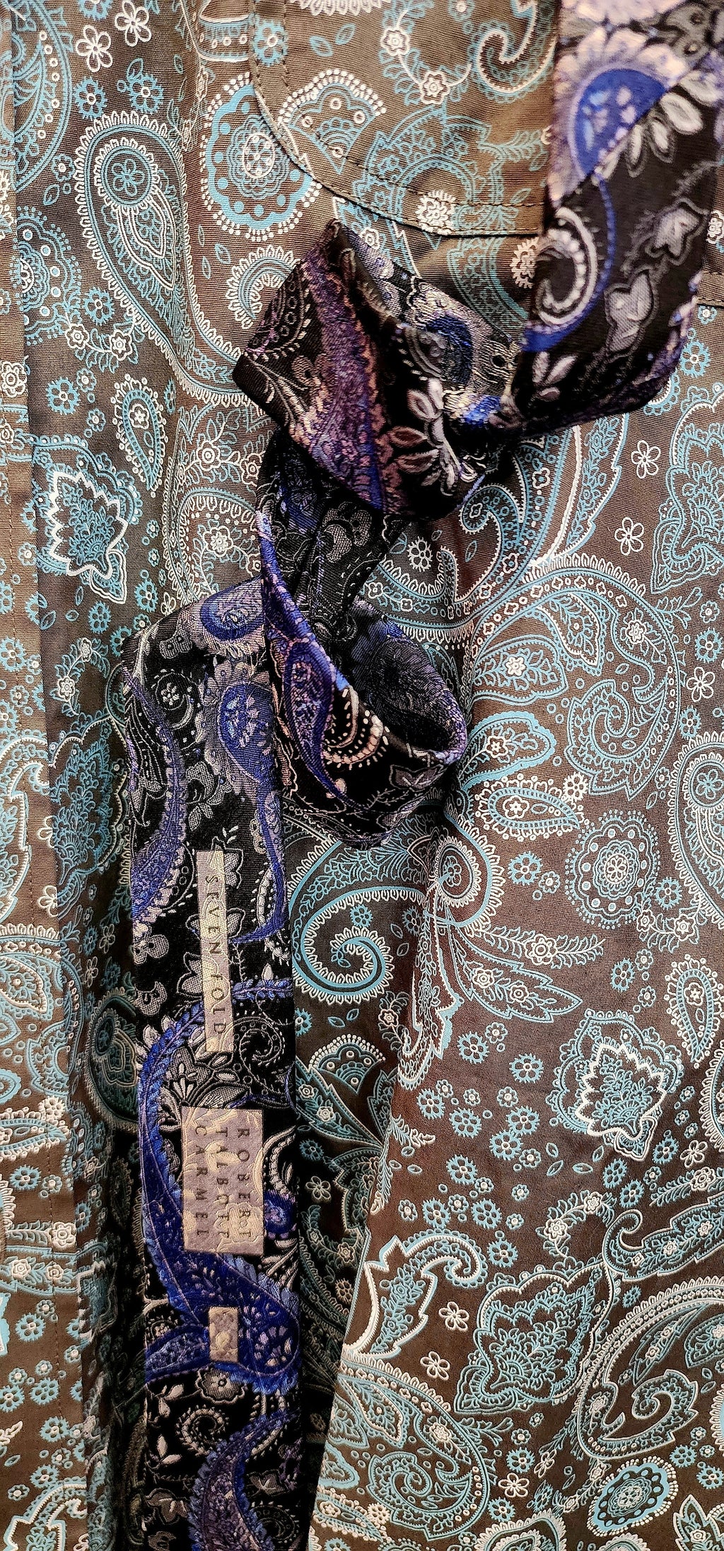 Cosmic Cowgirl Couture Handmade Paisley Tie Shirt Unisex