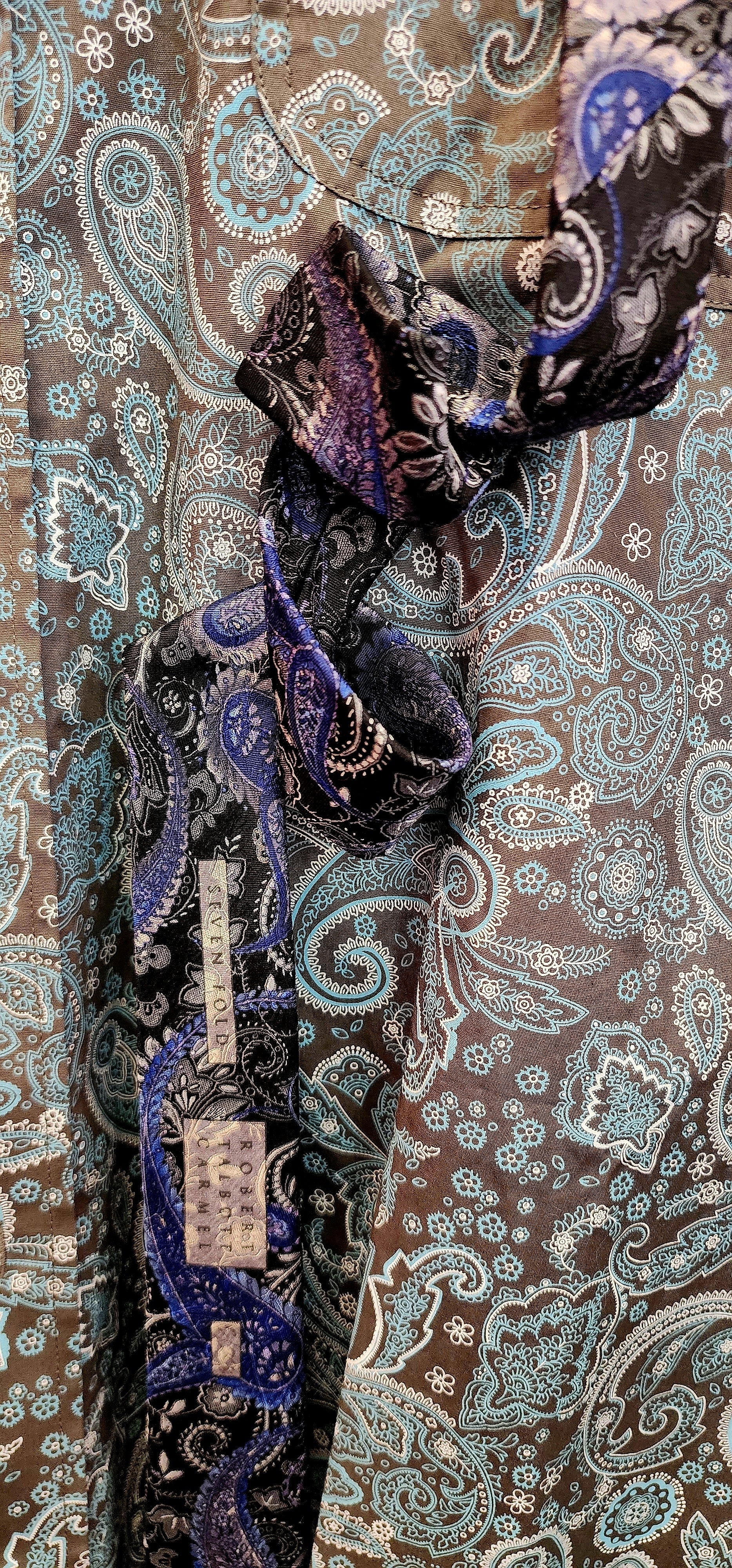 Cosmic Cowgirl Couture Handmade Paisley Tie Shirt Unisex