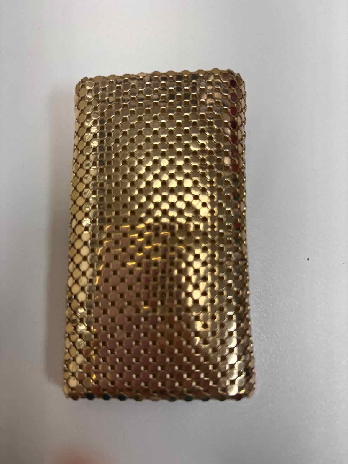 Vintage Whiting & Davis Gold Mesh Key Case Holder – 1960s–70s