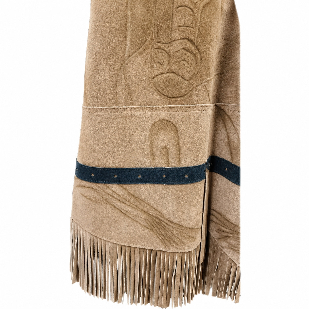 1960s Vintage Acapulco Leather Serape Cape – One Size