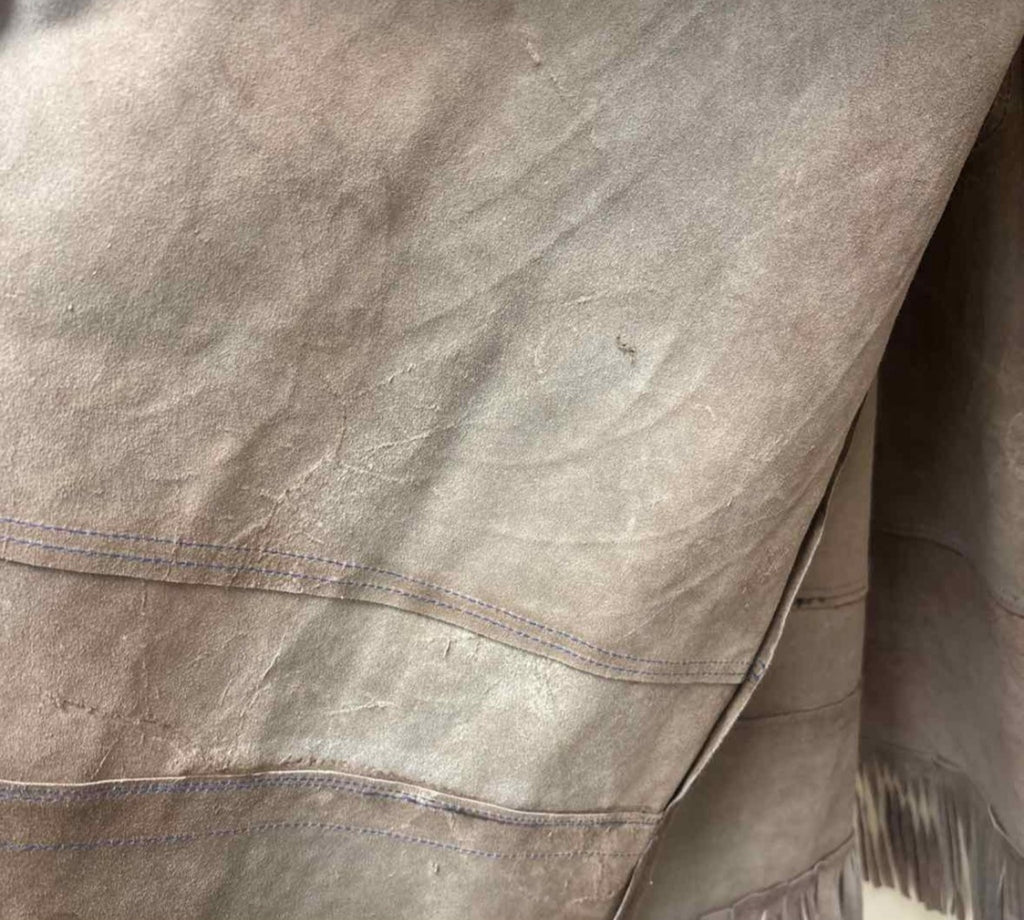 1960s Vintage Acapulco Leather Serape Cape – One Size