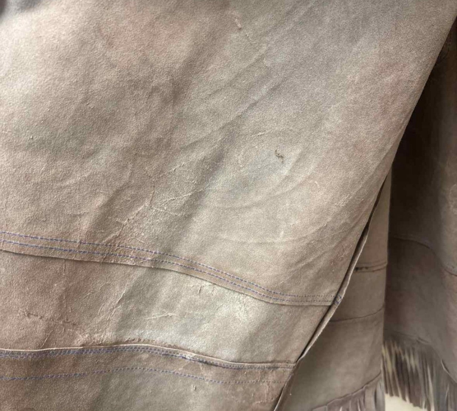 1960s Vintage Acapulco Leather Serape Cape – One Size