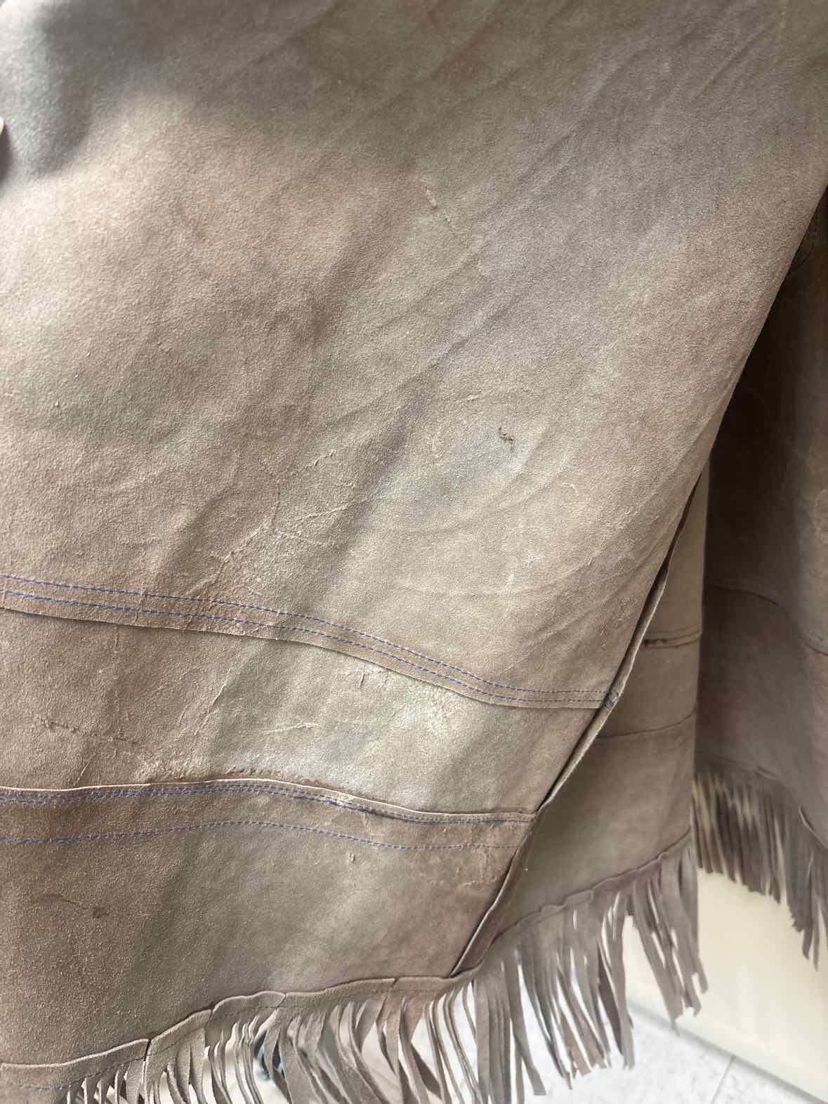 1960s Vintage Acapulco Leather Serape Cape – One Size