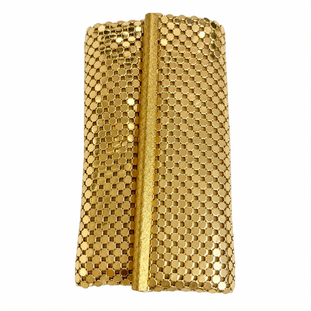 Vintage Whiting & Davis Gold Mesh Key Case Holder – 1960s–70s