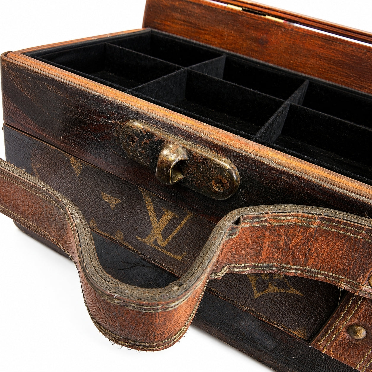 Louis Vuitton Garment Bag Upcycled Handcrafted Jewelry Box