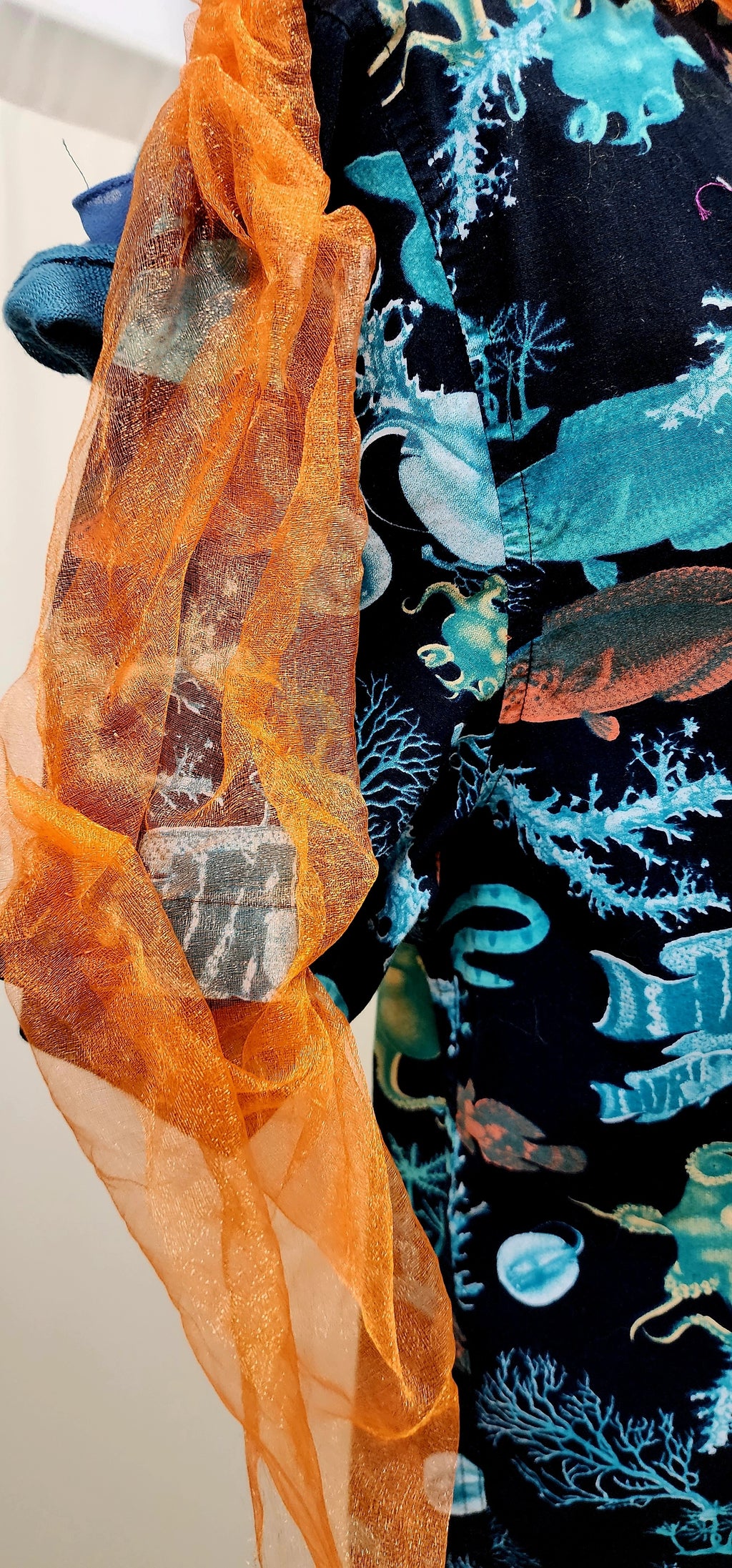 Cosmic Cowgirl Couture Sea Creatures Button Up Shirt Unisex