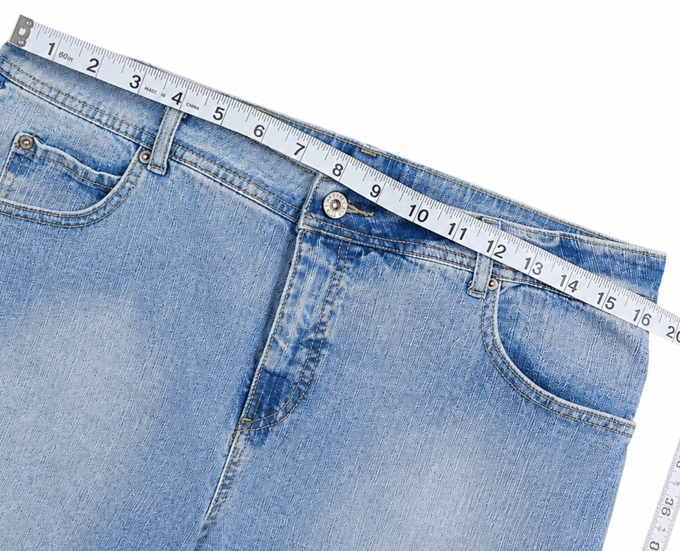 Made by Henrietta Hand-Stitched Embroidered Up-Cycled Denim Shorts