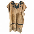 1960s Vintage Acapulco Leather Serape Cape – One Size