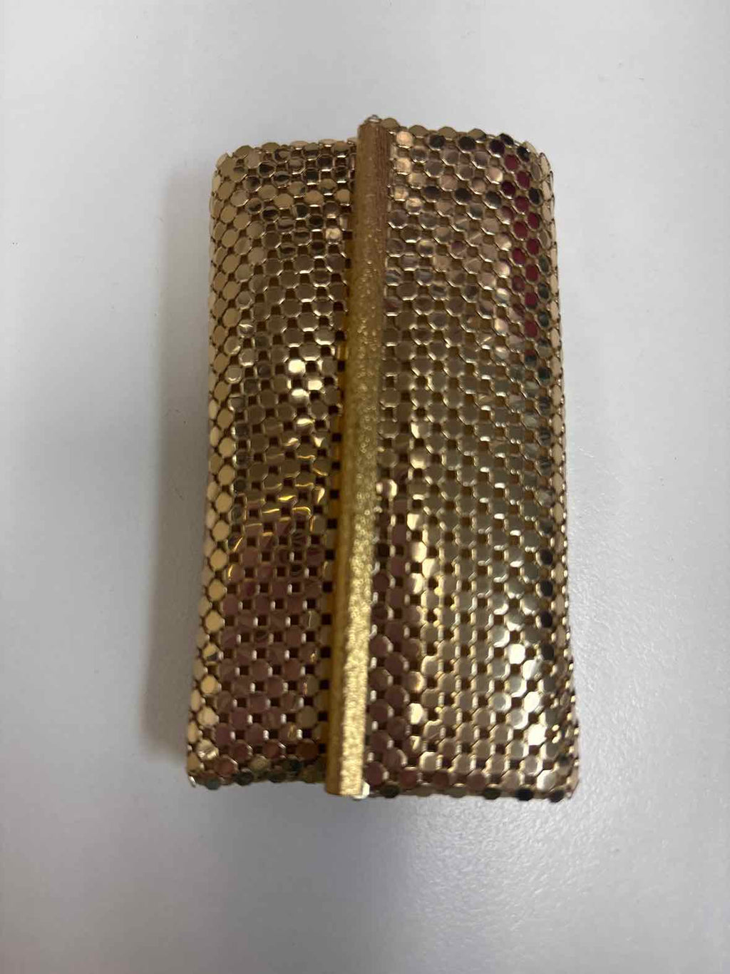 Vintage Whiting & Davis Gold Mesh Key Case Holder – 1960s–70s