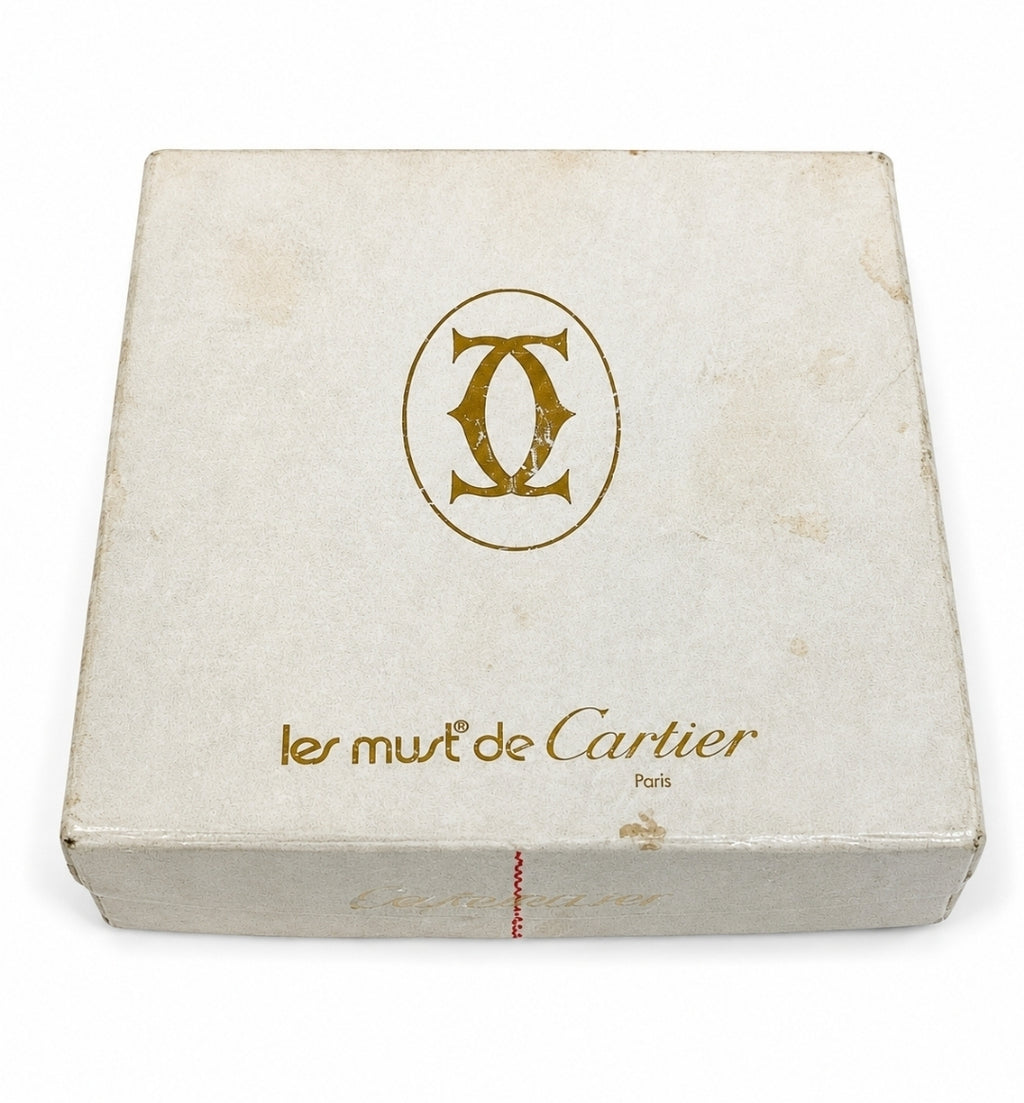 Vintage Cartier Must de Cartier Coin Purse – Burgundy Leather with Box