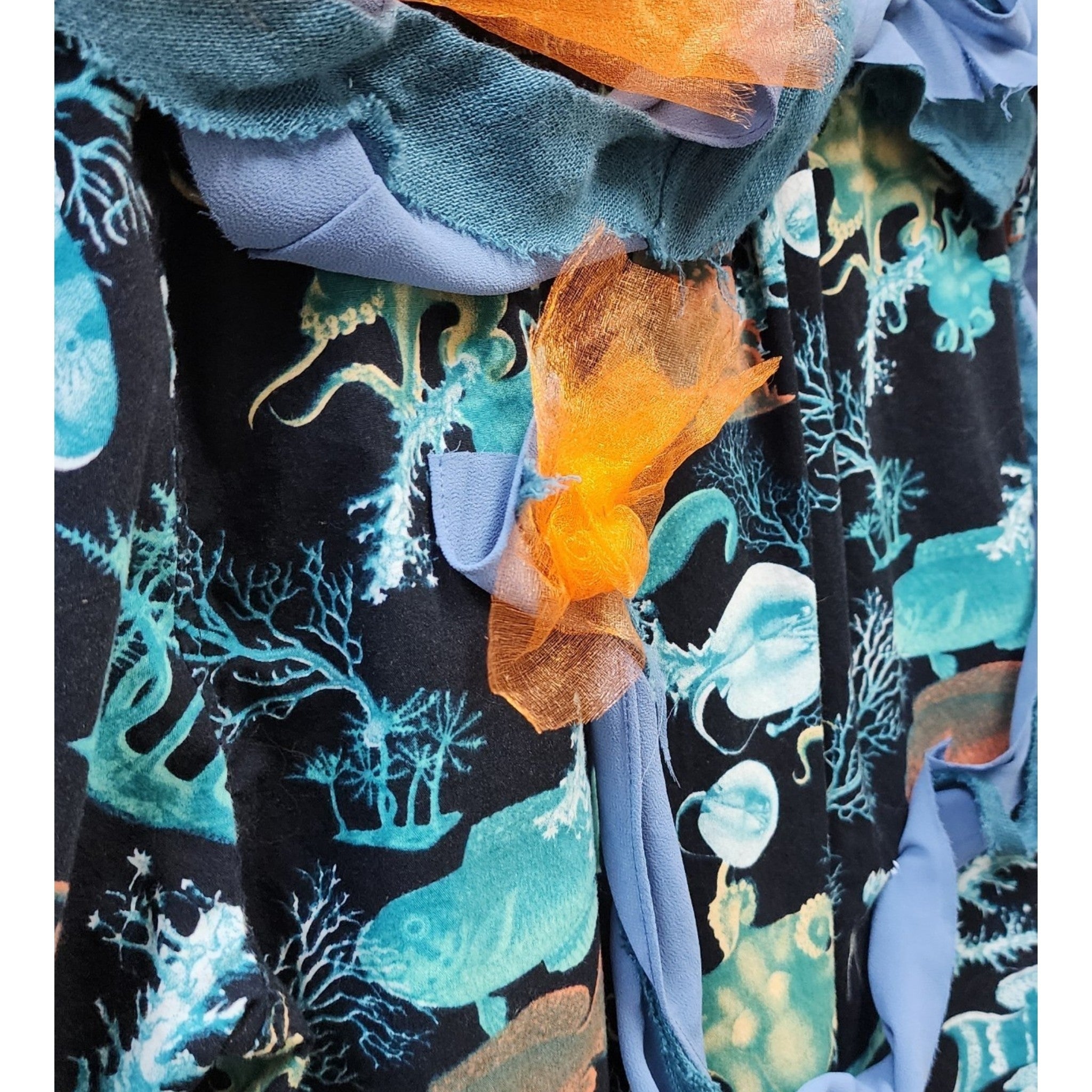Cosmic Cowgirl Couture Sea Creatures Button Up Shirt Unisex