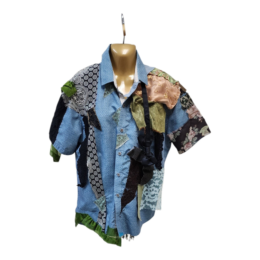 Handcrafted Cosmic Cowgirl Couture Button-Up Unisex